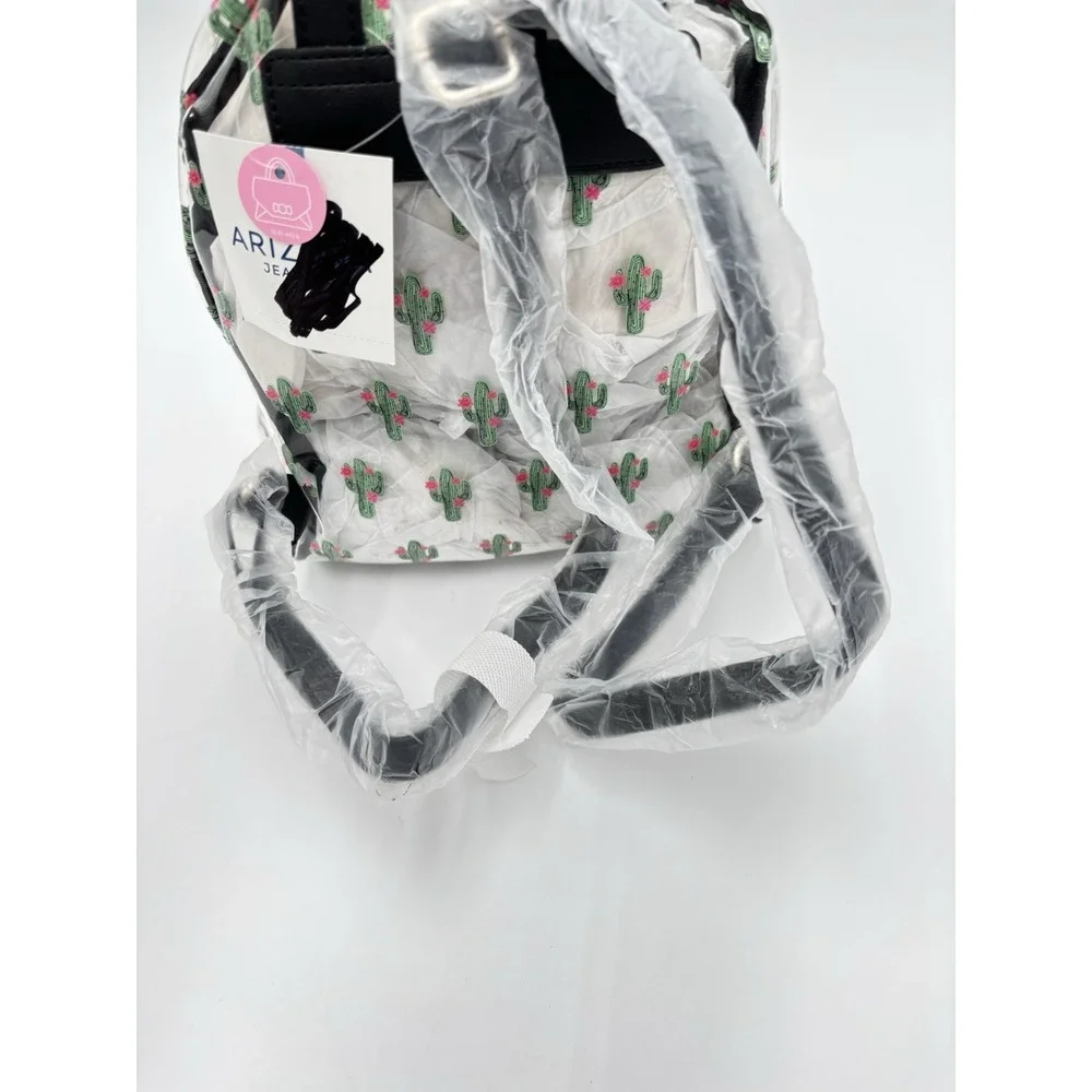 Clear Cactus Mini Backpack Womens PVC Floral Festival Concert Bag NWT